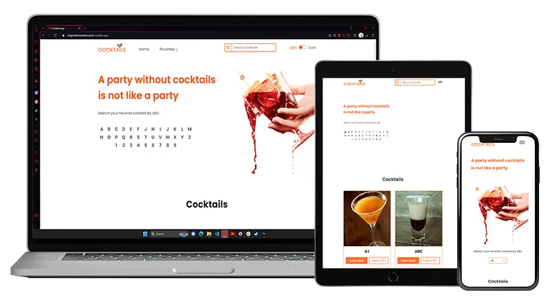 cocktail web app